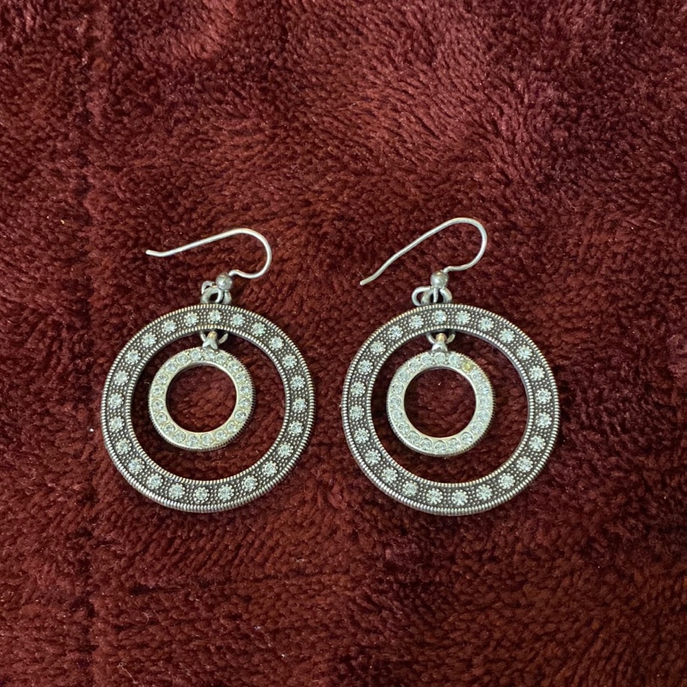 Sterling Silver Marcasite Hoops
